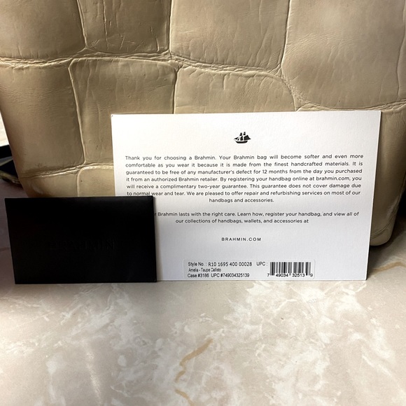 Brahmin Amelia Taupe Callisto Bag - Picture 3 of 11